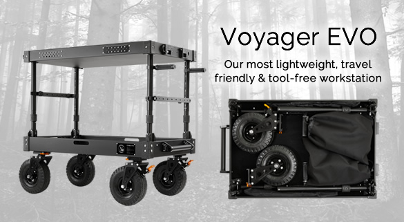 Voyager EVO Cart - Our most lightweight, travelfriendly & tool-free workstation